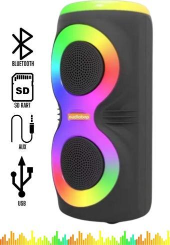 PL-4626 BT/SD/USB/AUX Işıklı Taşınabilir Led Işıklı RGB Bluetooth Speaker (MS-3637BT)