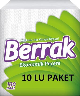 Berrak peçete 100 lü_10 Lu Paket (10*100)