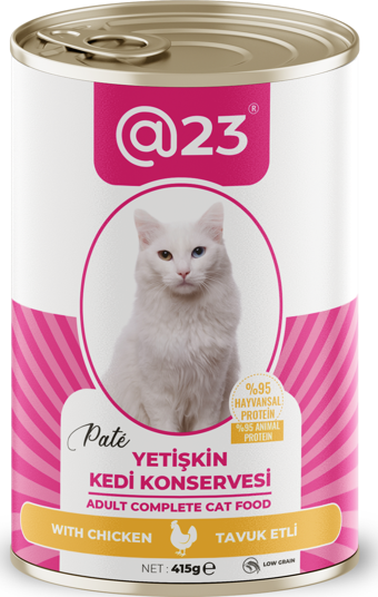 @23 Yetişkin Kedi Konservesi Tavuk Aromalı 415 g 