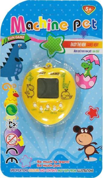 Sarı Renk Sanal Bebek Oyunu 7 Cm 168 Oyunlu Tamagotchi