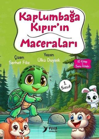 1. Sınıf Kaplumbağa Kıpır'ın Maceraları Seti - 10 Kitap Takım - Ülkü Duysak - Yuva