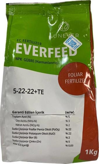 Everfeed Npk Gübre 5-22-22+TE 1 Kg