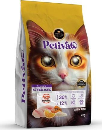 Petiva Kısırlaştırılmış Balıklı Kedi Maması 7 Kg