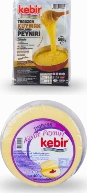 Kebir Kuymak Peyniri ( Mıhlama ) 500 Gr + Yağlı Kolot Peyniri 400 Gr