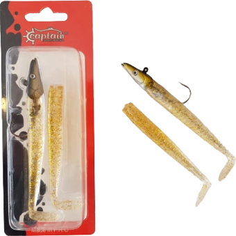 Captain 3071 Ultimate Sardine 12cm Levrek Silikonu 2'li Suni Yem 9