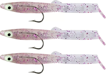 Captain 3525 Eel Fish 7.5cm Silikon Zargana Suni Yem 3'lü Paket E03 PİNK G