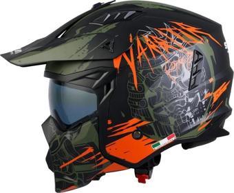 SWAY X1-X SEUL MODULER KASK WARRIOR ORANGE Medium