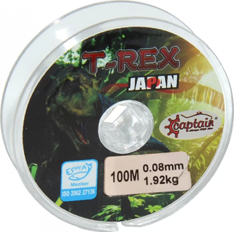 Captain TRex 100mt Monofilament Misina Beyaz 0.08 mm