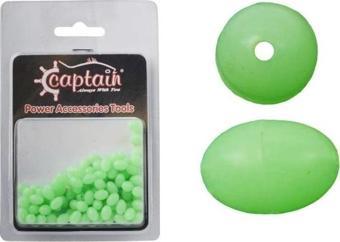 Captain Glow Boncuk Oval Çapari ve Takım Boncuğu 100'lü Paket 10 mm
