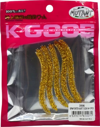 Mutant 3506 Spin Forte 7.5cm Aromalı LRF Silikon Suni Yem 5'li Set 04
