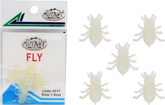 Mutant 3517 Fly Aromalı Sinek 1.6cm FLY Silikon Suni Yem 5'li Paket