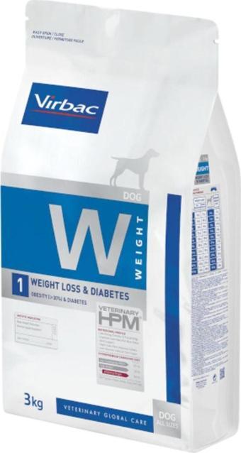 Virbac Weight Loss & Diabetes W1 Kuru Köpek Maması 3kg