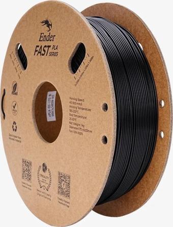 Creality Ender Fast PLA Filament Siyah 1.75mm 1kg