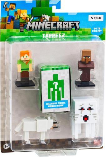 Minecraft 3D Figür Toppeez 5'li Set MC2040 Model 3
