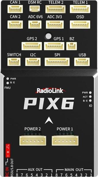 Radiolink PIX6 16 Kanal Pixhawk Uçuş Kontrol Kartı Flight Controller +BEC