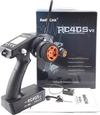 Radiolink RC4GS V3 2.4Ghz 5Kanal Uzaktan Kumanda+6Kanal R6FG Gyro Alıcı (400 Metre Kontrol Mesafesi)