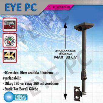Ncpline 55 Ekran 82 Ekran Arası Tv Ler Için Tavan Duvar Askı Aparatı 80Cm