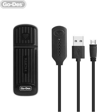 Go-Des GD-DM566 Kablosuz HDMI Görüntü Aktarıcı Wireless 2.4Ghz W-Fi Bağlantı