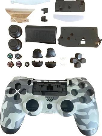 YUES Playstation 4 Uyumlu Kasa Joystick V1 Full Kasa Tuş Takımı Kamuflaj