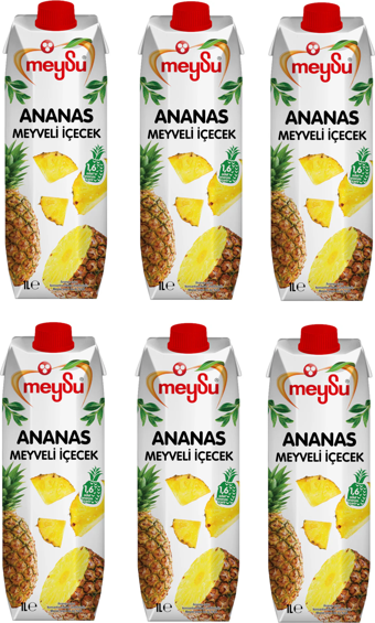 Meysu Ananas Meyveli İçecek 1 Lt X 6 Adet