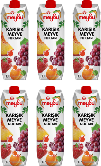 Meysu Karışık Meyve Nektarı 1 Lt X 6 Adet