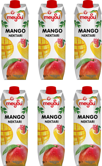 Meysu Mango Nektarı 1 Lt X 6 Adet