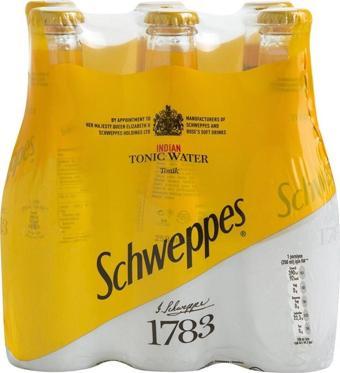 Schweppes Tonik Cam 250 Ml X 6 Adet