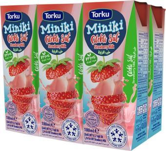 Torku Miniki Çilekli Süt 180 Ml X 6 Adet