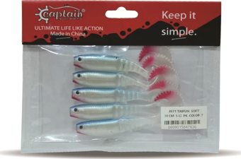 Captain 3571 Taifun Soft 10cm Levrek Silikonu 5'li Paket Suni Yem 7