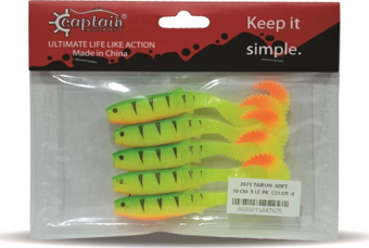 Captain 3571 Taifun Soft 10cm Levrek Silikonu 5'li Paket Suni Yem 4