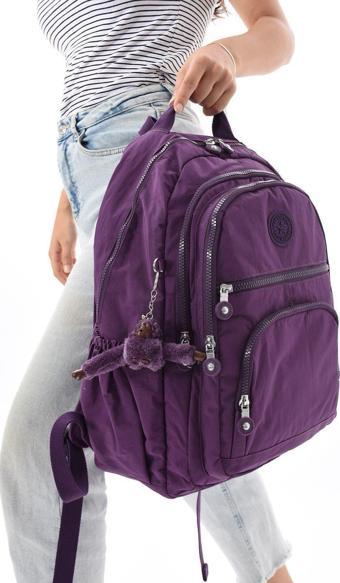 Celonia 8862 Unisex Klınkır Maymunlu Günlük ve Okul Sırt Çantası