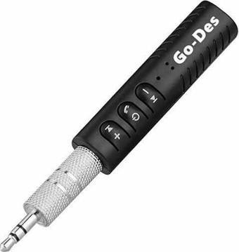 Go-Des GD-BT104 3.5 mm Bluetooth Receiver Mikrofonlu Tak & Çalıştır 3.5 mm Kablosuz Ses Alıcısı