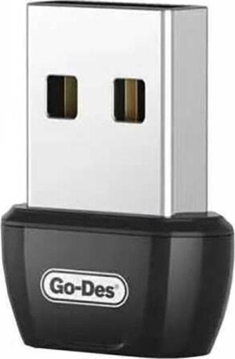 Go-Des Gd-bt113 Usb Bluetooth Adaptör V5.0 2.4 Ghz 3 Mbps Aktarım Hızı