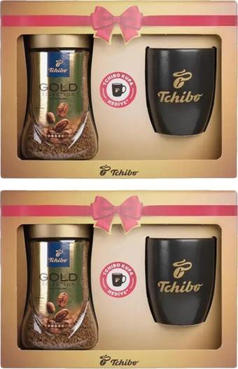Tchibo Gold Selection 100 gr Kavanoz Tchibo Kupa Hediyeli x 2 Set 