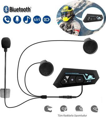 Robeve Motorsiklet İnterkom Bluetooth 5.0 Motorsiklet İntercom Tüm Kasklarla Uyumlu İntercom