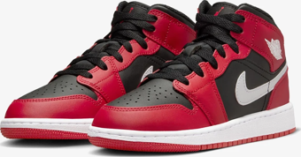 Air Jordan 1 Mid 'Gym Red Black White' (GS) DQ8423-061