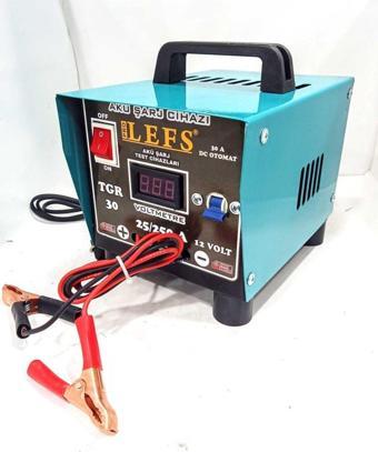 Pro Lefs Akü Şarj Cihazı Redresör 12 Volt 30 Amper Dijital Göstergeli 250 Ampere Kadar Şarj