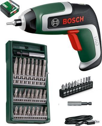 Bosch Akülü Vidalama Şarjlı Tornavida Şarjlı Matkap Ixo 7 Nesil + Bosch 25 Parça Vidalama Ucu Seti