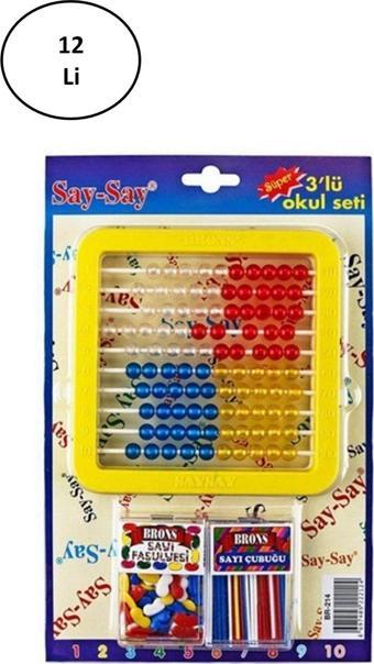 Mbb E-Ticaret Brons 3'Lü Set Say Say Set Br-214 12'Li - Zht1056-5737