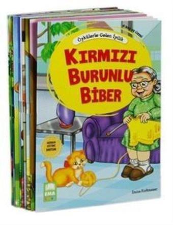 Öykülerle Gelen İyilik Serisi Seti - 6 Yaş ve Üzeri Değerler Eğitimi - 10 Kitap Takım - Emine Korkmazer - Ema Çocuk