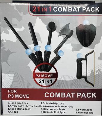 YUES Ps5 Vr Move Savaş Paketi Vr Oyun Kolu Seti 21 Parça (ps5/ps4/ps3 Uyumlu)