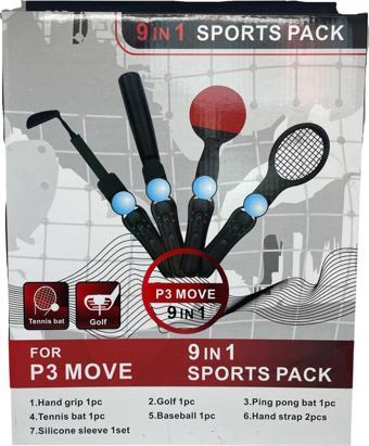YUES Ps5 Vr Move Spor Paketi Vr Oyun Kolu Seti 9 Parça (ps5/ps4/ps3 Uyumlu)