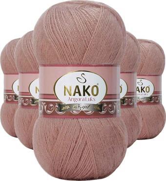 Angora 5 Adet Lüks El Örgü İpi Bronz 11054