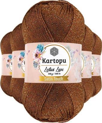 Mbb E-Ticaret 5 Adet Lotus Lux Bikini Büstiyer Bluz Simli Örgü Ipi K840 Koyu Hardal