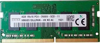 Hynix HMA851S6JJR6N 4GB DDR4-2666 SoDIMM Notebook Bellek