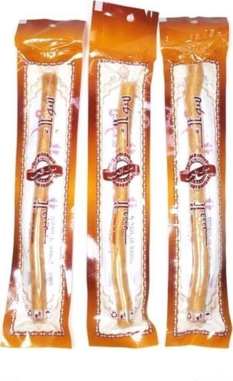 Mbb E-Ticaret 3 Adet Taze Doğal Diş Fırçası Misvak Vakumlu Paket 20 Cm Büyük Boy