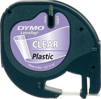 DYMO SERIT LETRATAG PLASTIK 12MMx4M SEFFAF 721530 12268