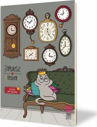 Thinkbook Kedi Saatler Zamansız Ajanda