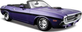 Maisto Dodge Challenger R/T Conv. 1970 1:24 Model Araba S/E Mor