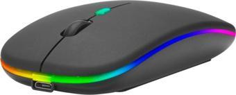 Everest Işıklı Wireless Mouse Dahili Şarj Edilebilir Pil